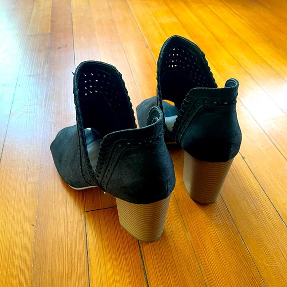 fergalicious peep toe booties